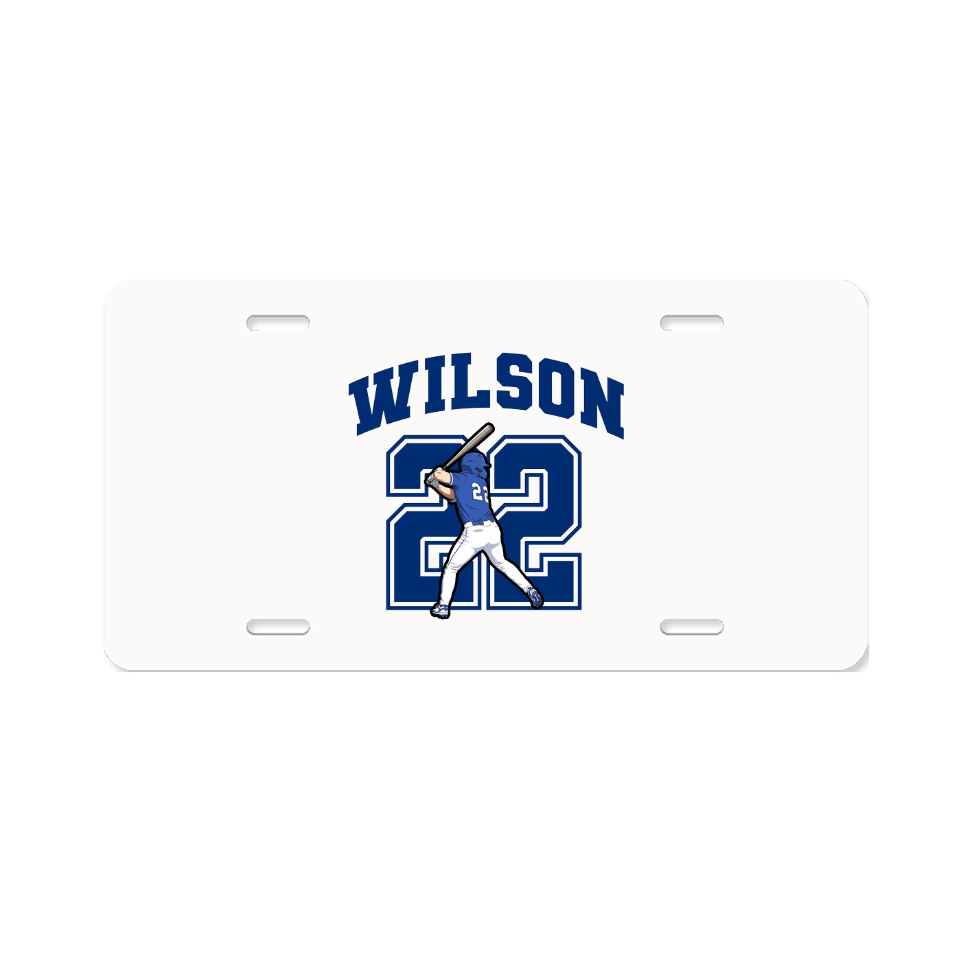 License Plate — Number in Classic
