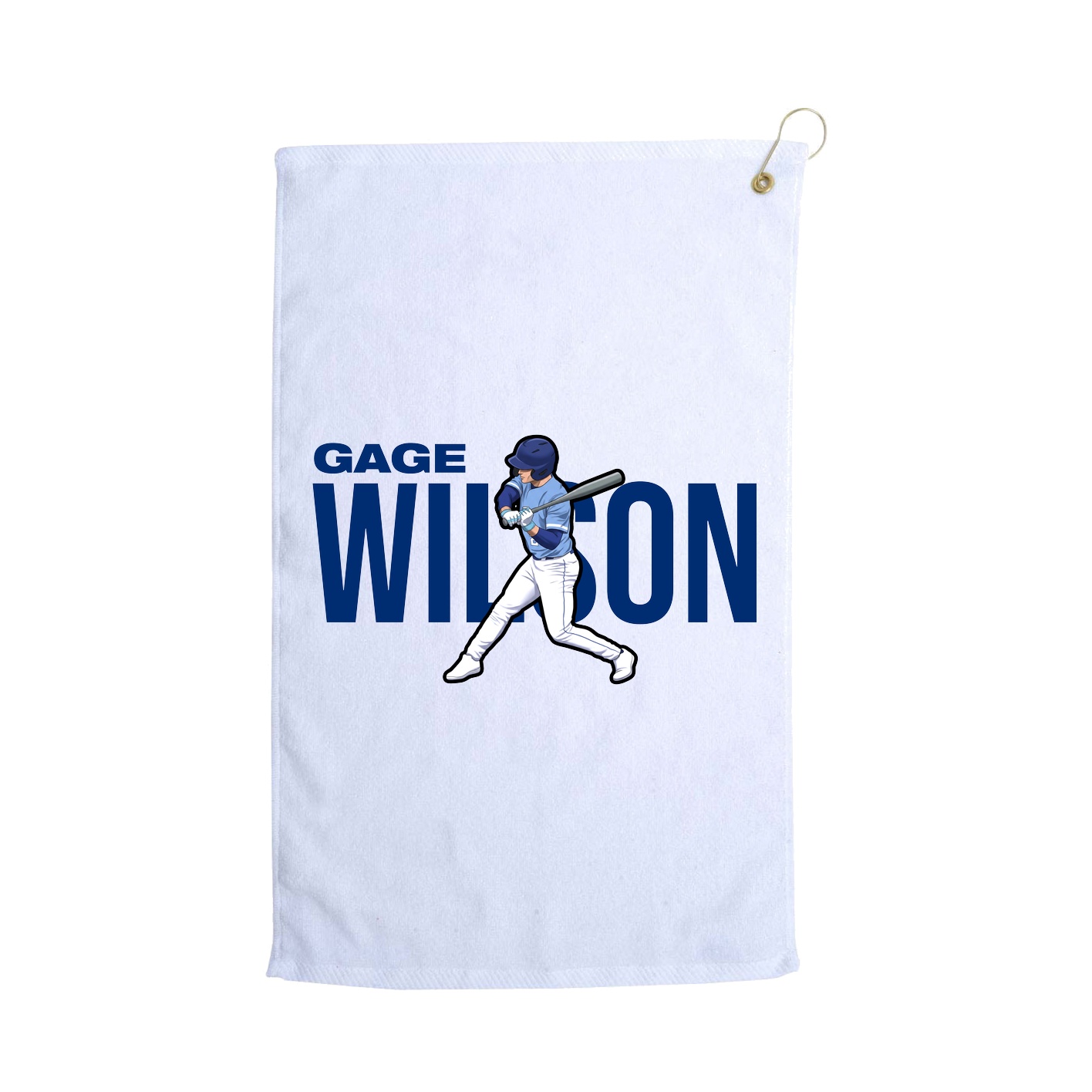 Golf Towel — Player Name in White