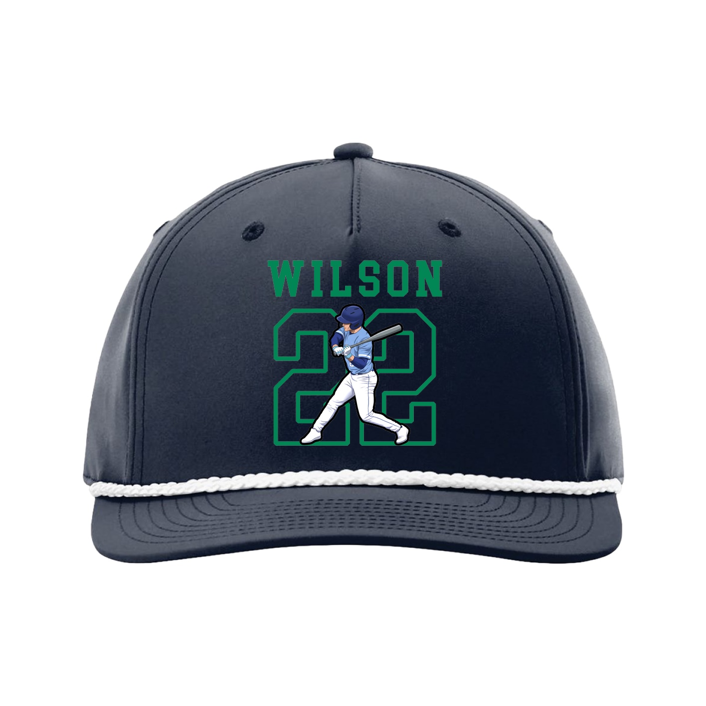 Five-Panel Classic Rope Cap — Shirsey in Navy