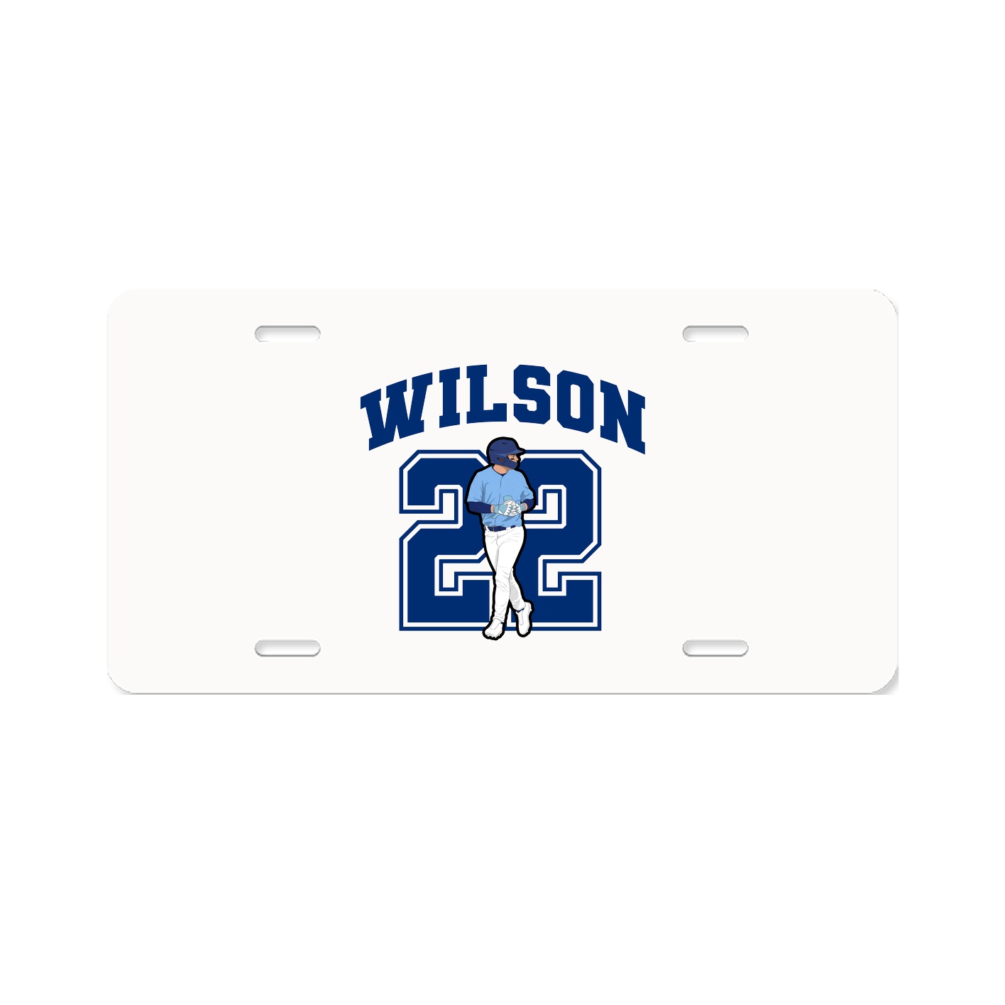 License Plate — Number in Classic