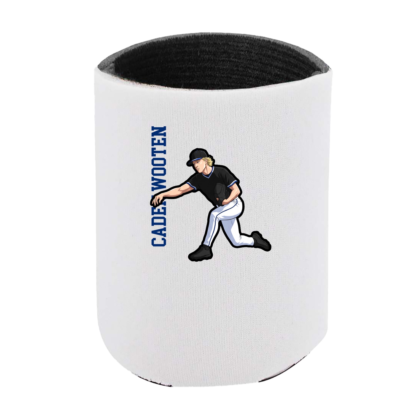 Can Holder — Name Vertical in White