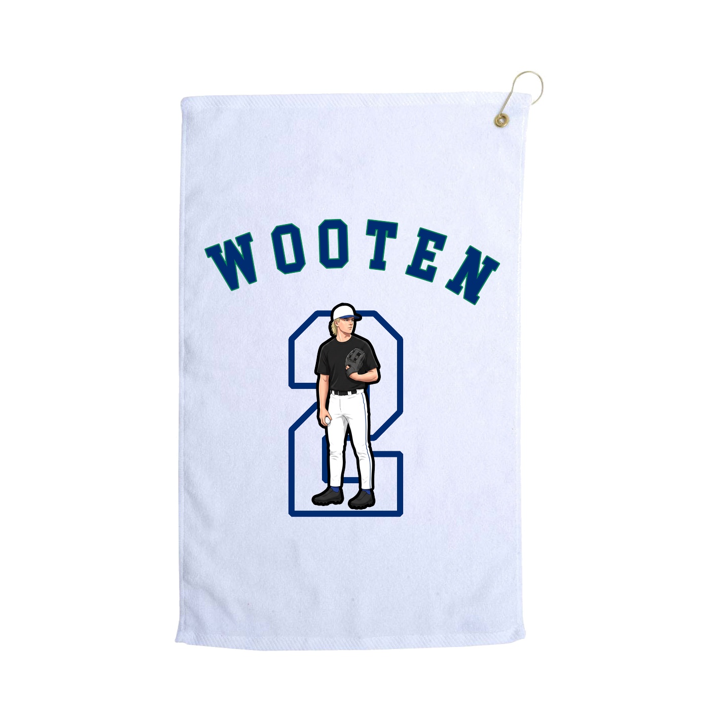 Golf Towel — Shirsey Arch in White