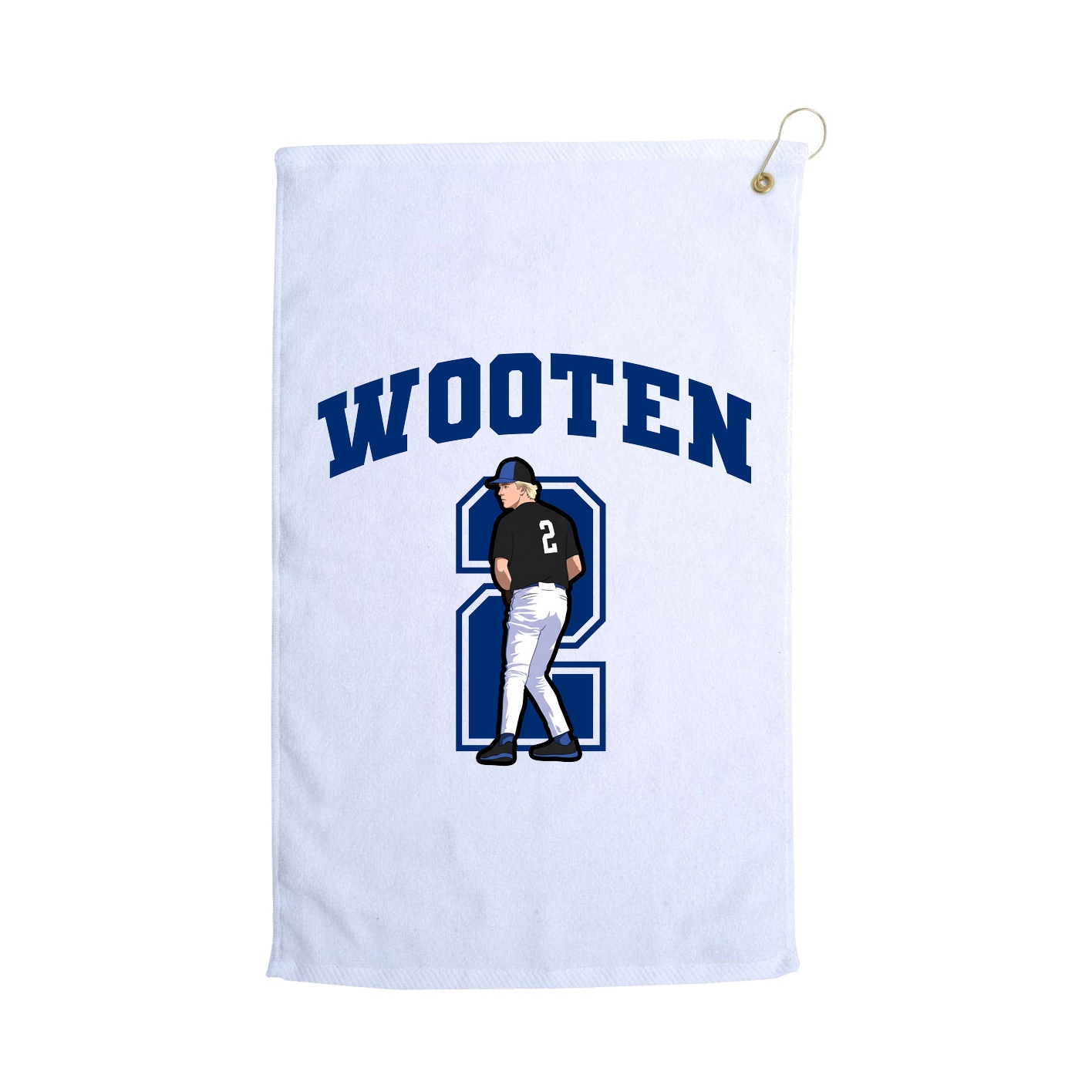 Golf Towel — Number in White