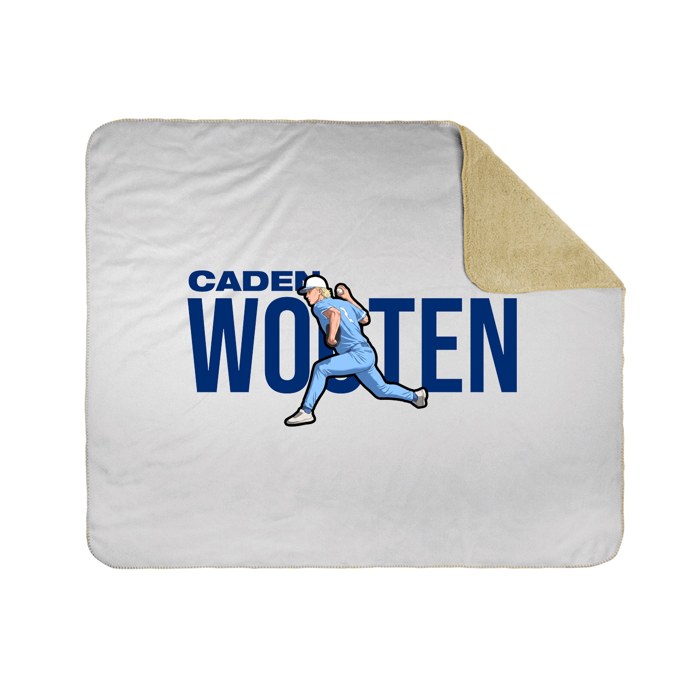 Throw Blanket — Player Name in White
