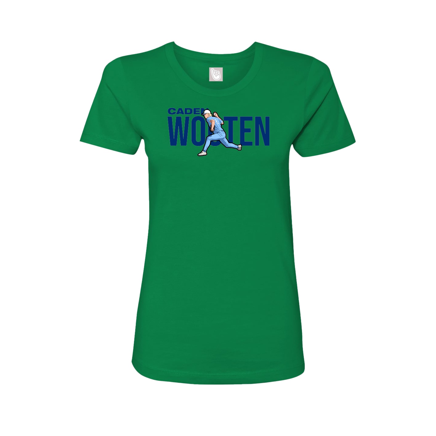 Fitted Women's Tee — Player Name in Green