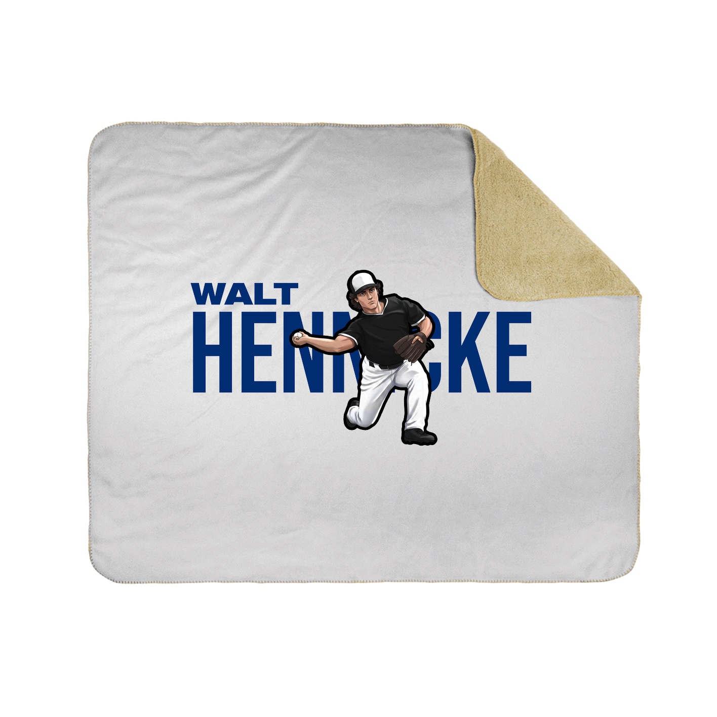 Throw Blanket — Player Name in White