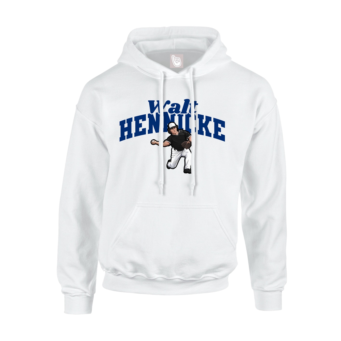 Youth Hoodie — Signature Arch in White