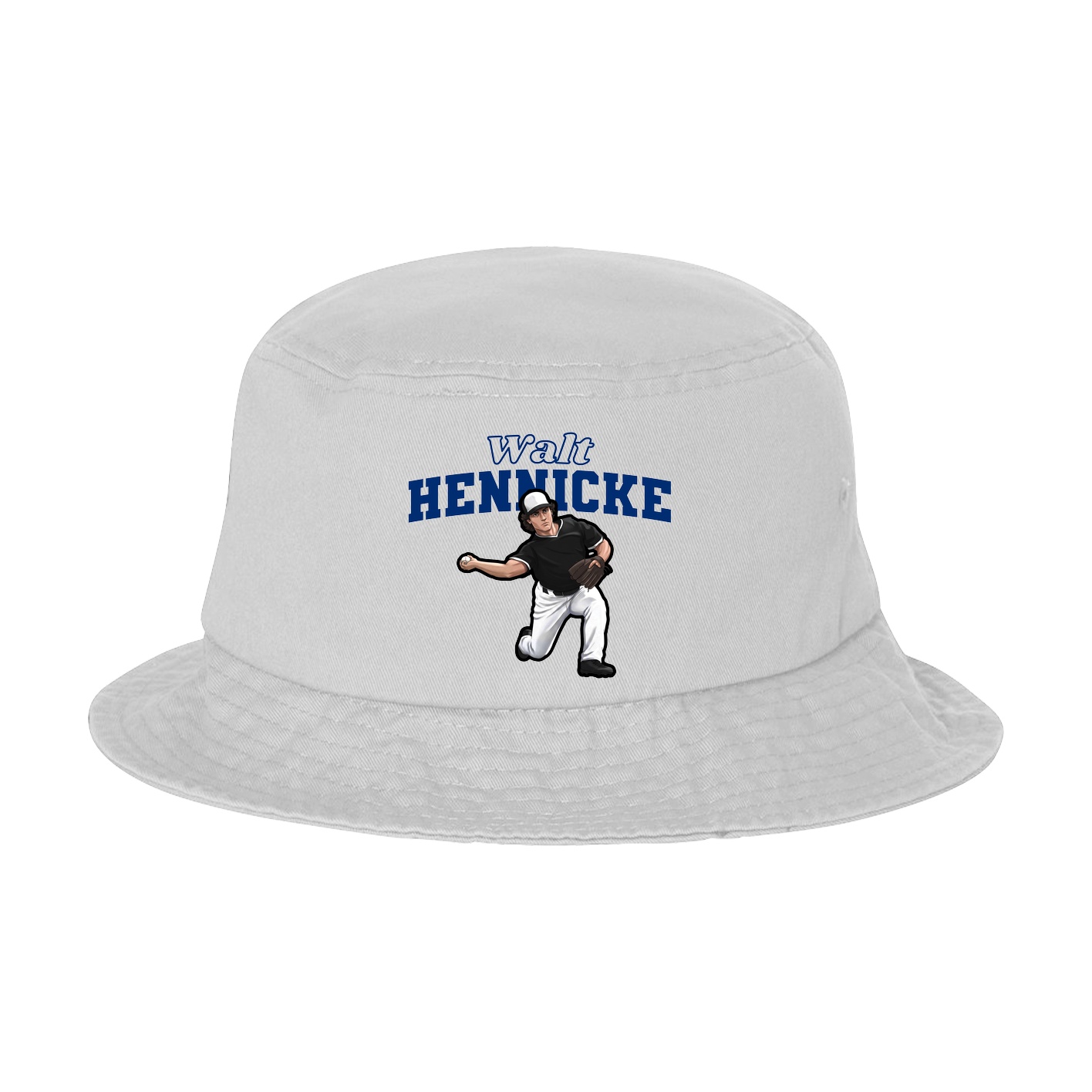 Bucket Cap — Name Arch in White