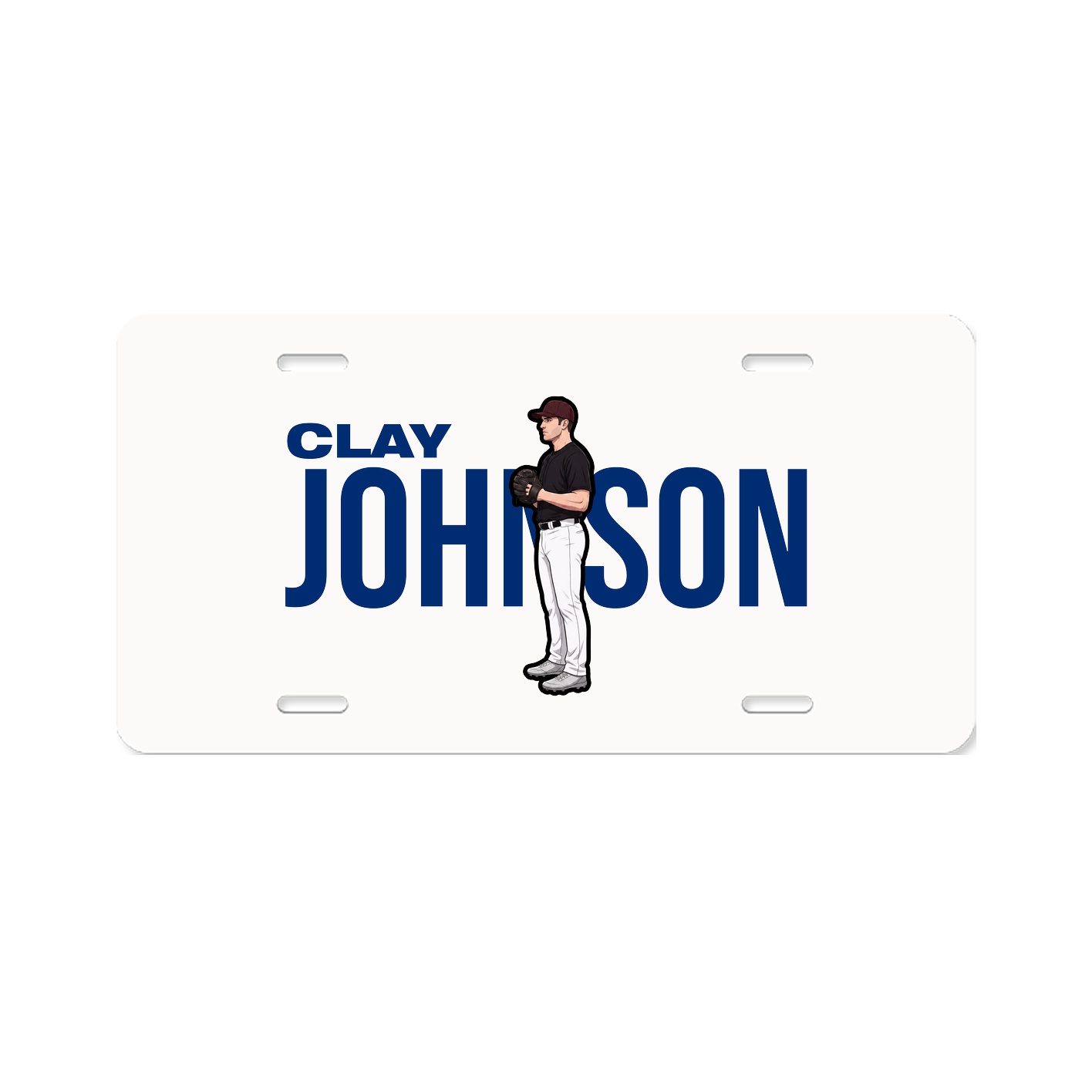 License Plate — Player Name in Classic