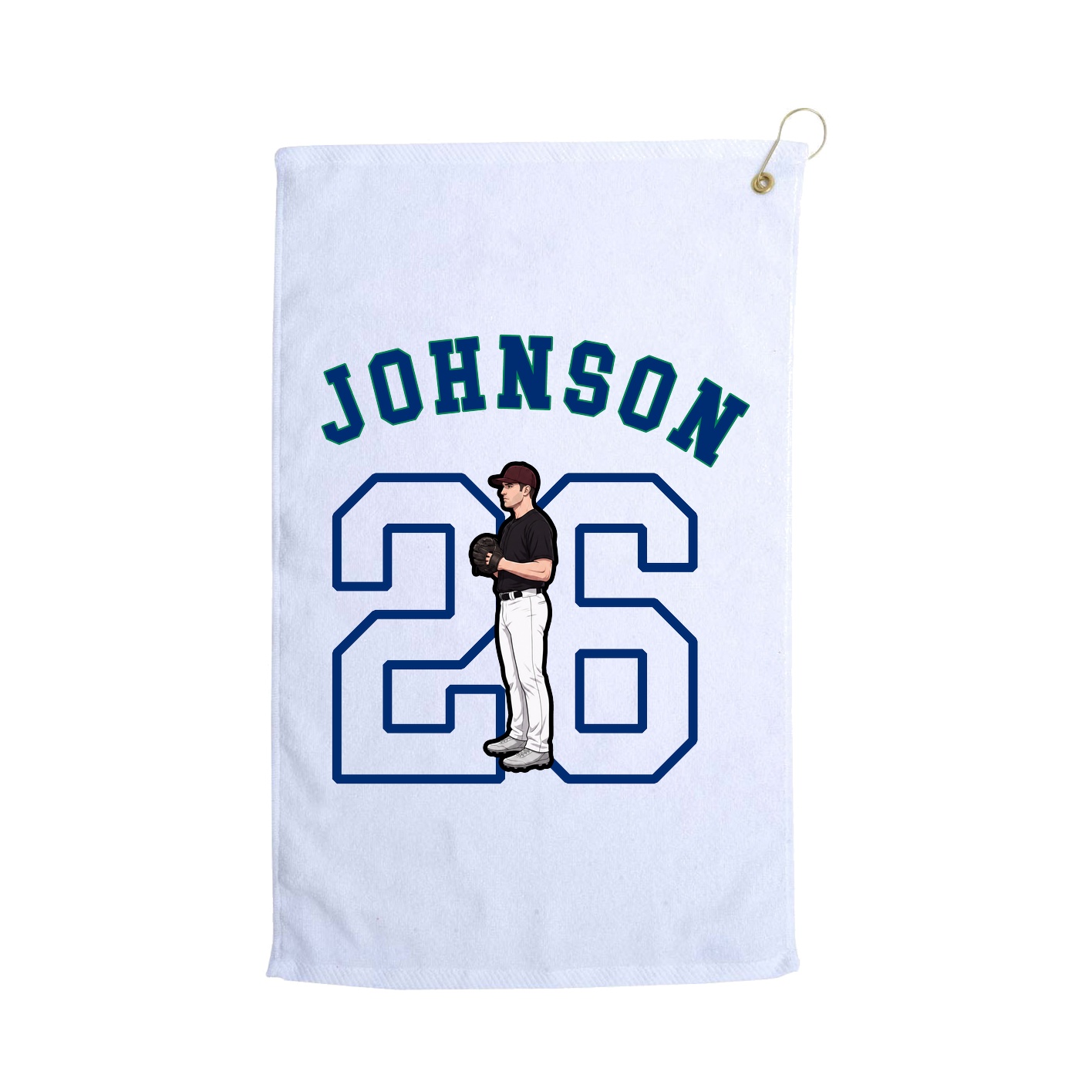 Golf Towel — Shirsey Arch in White