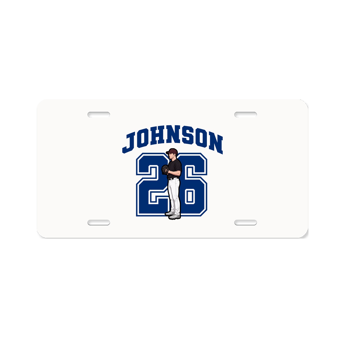 License Plate — Number in Classic