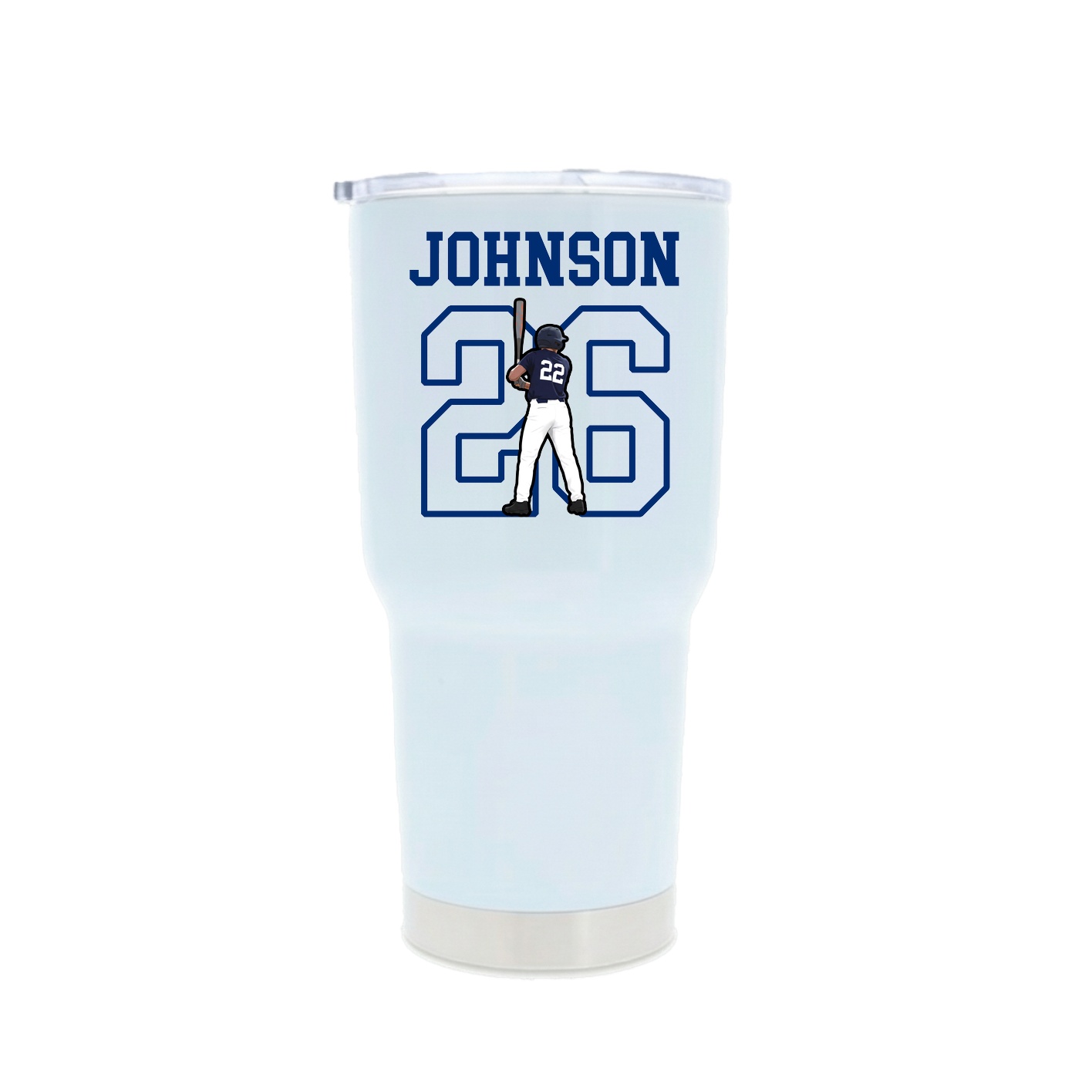 30oz Stainless Steel Tumbler — Shirsey in White