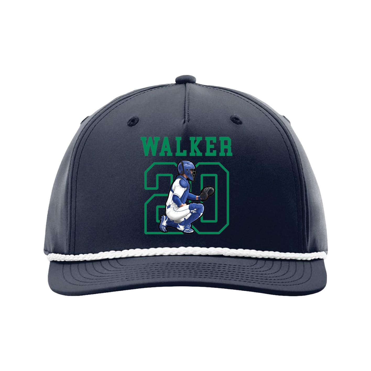 Five-Panel Classic Rope Cap — Shirsey in Navy