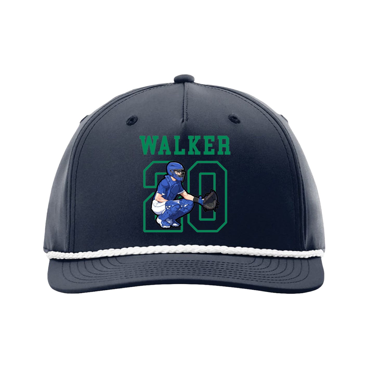 Five-Panel Classic Rope Cap — Shirsey in Navy