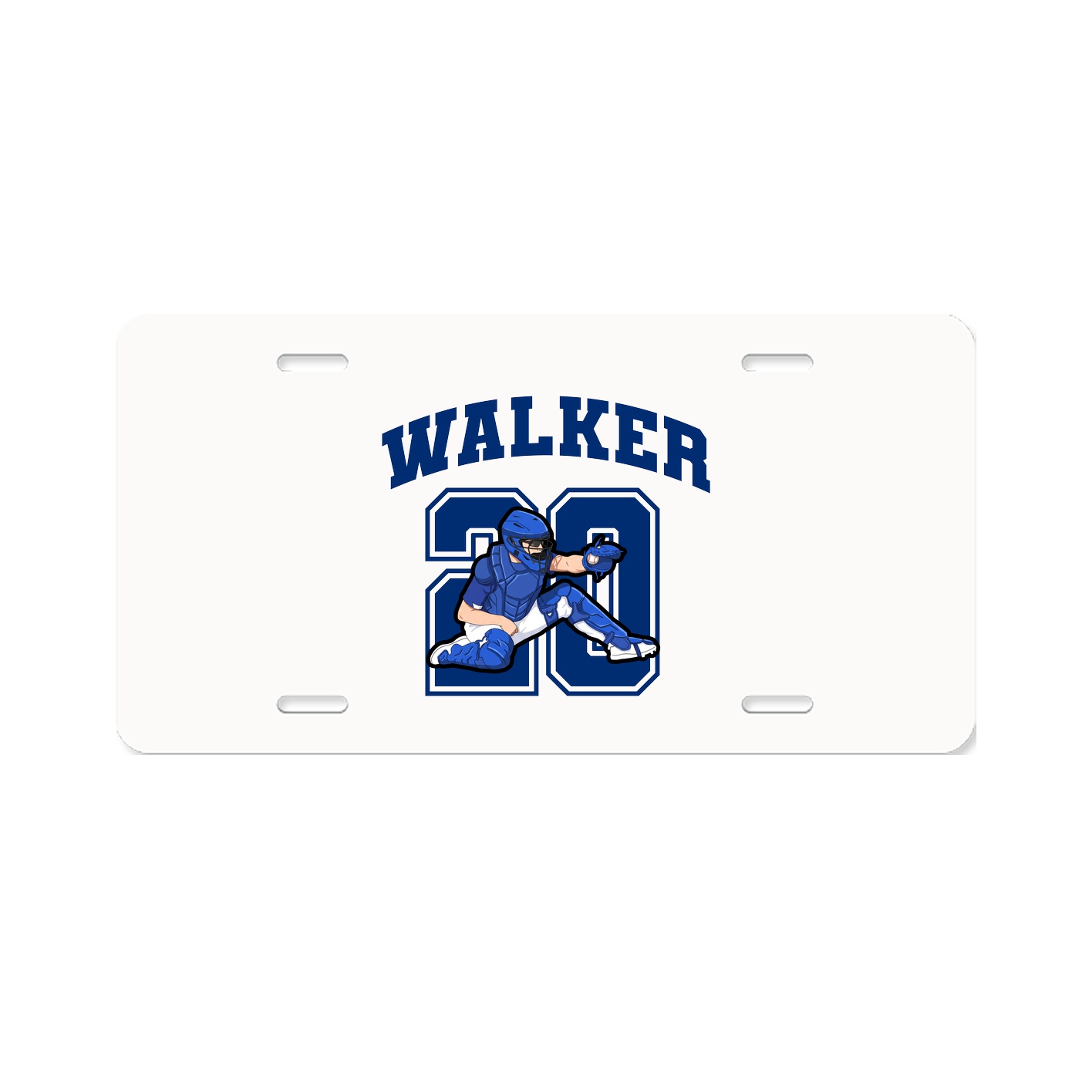 License Plate — Number in Classic