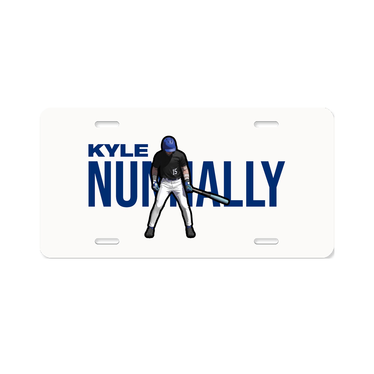 License Plate — Player Name in Classic
