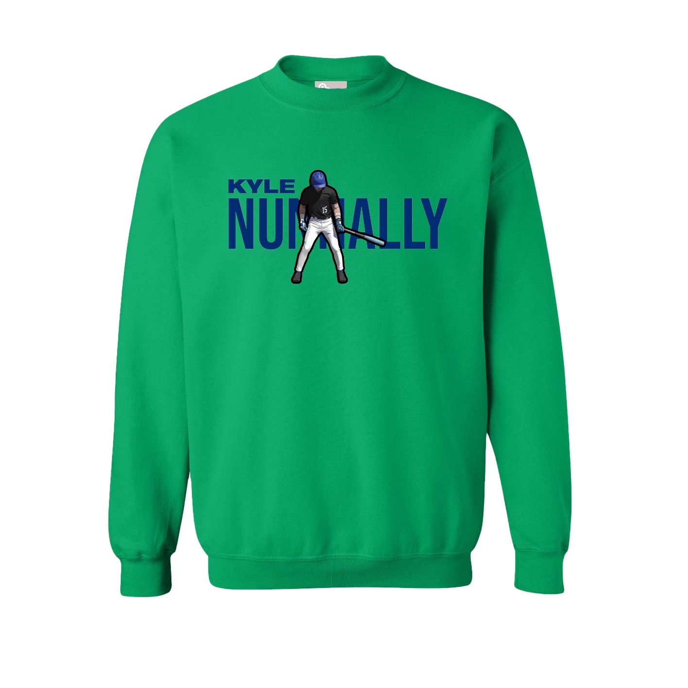 Fleece Crew — Player Name in Green