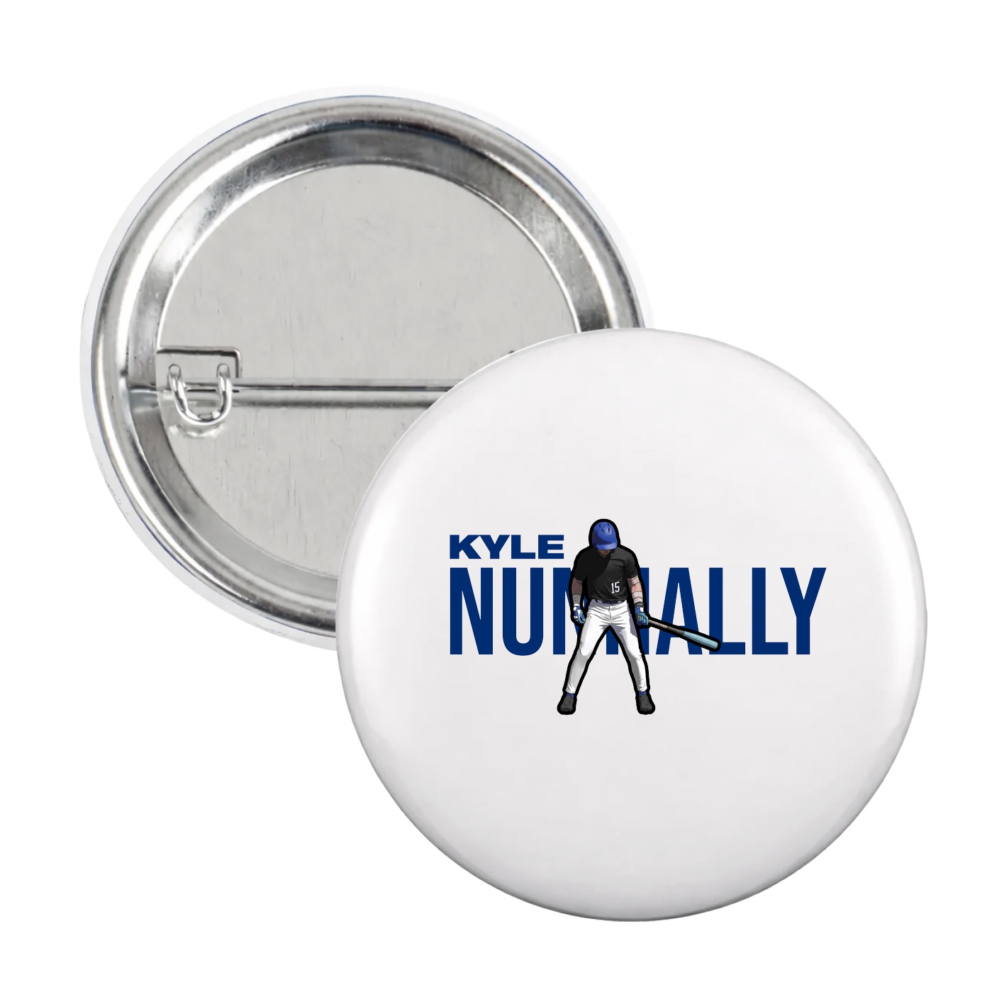Game Day Button — Player Name in White