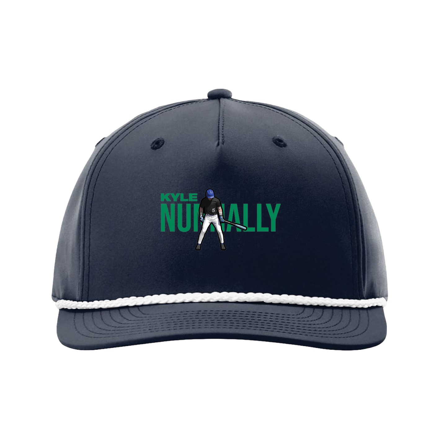 Five-Panel Classic Rope Cap — Player Name in Navy