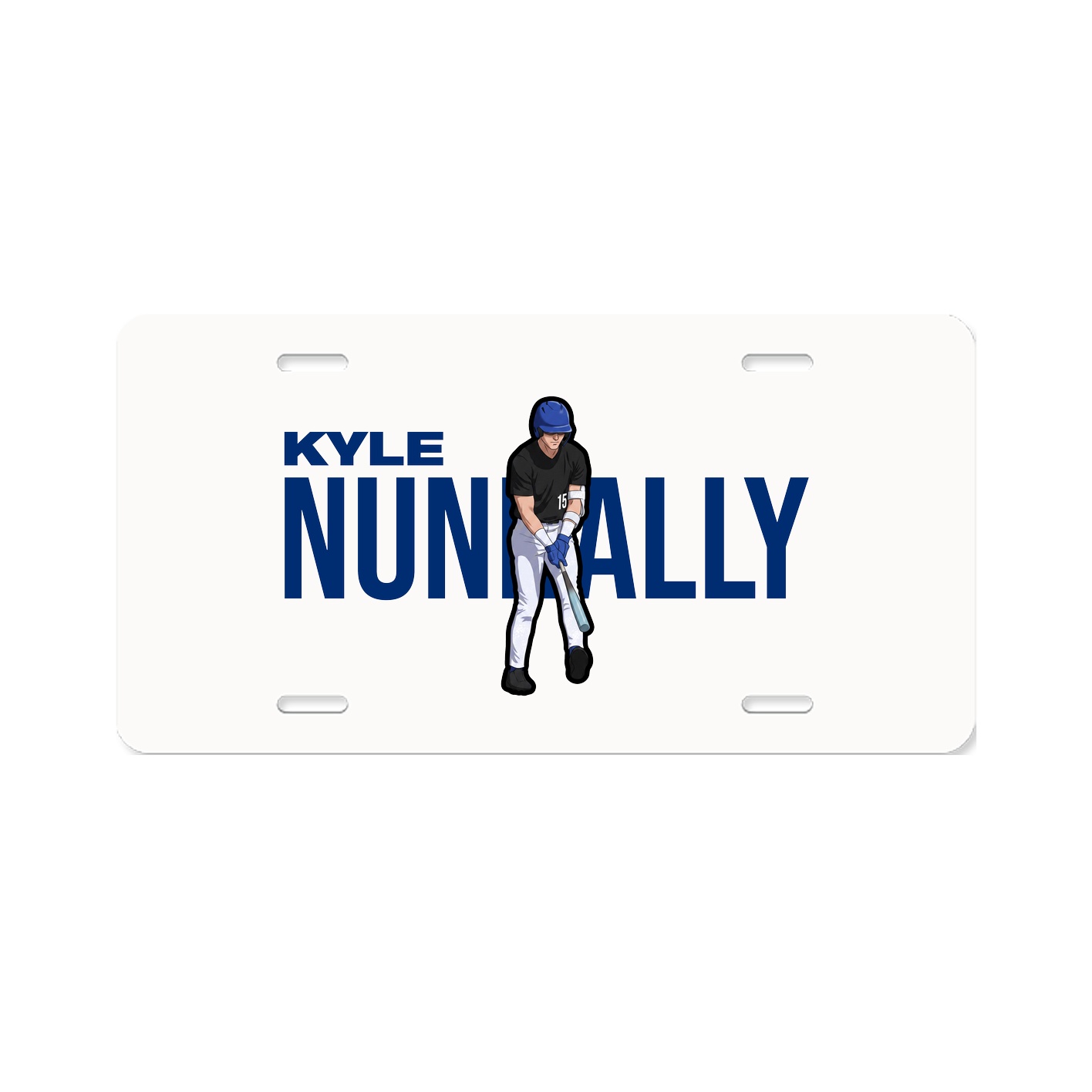 License Plate — Player Name in Classic