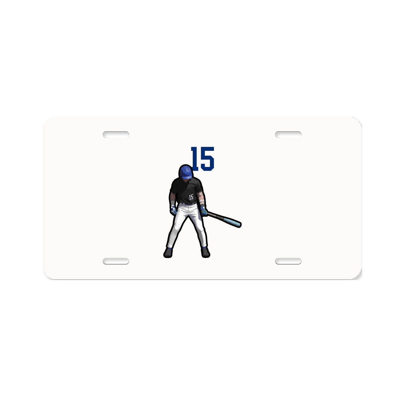 License Plate — Number Top in Classic