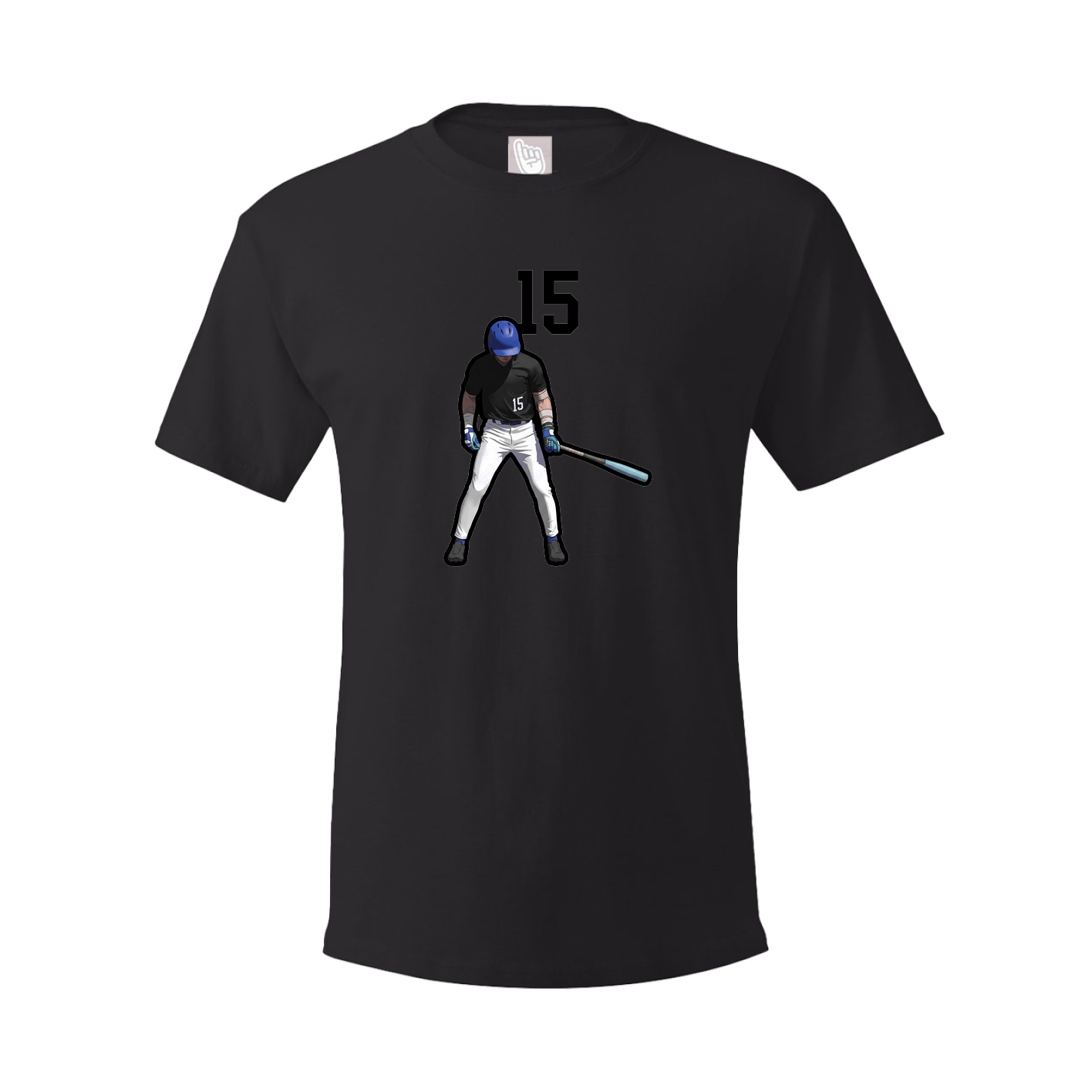 Youth Tee — Number Top in Black