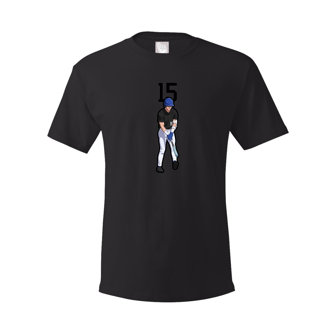 Youth Tee — Number Top in Black