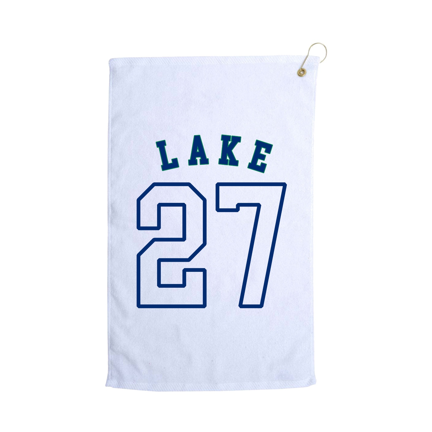 Golf Towel — Shirsey Arch in White