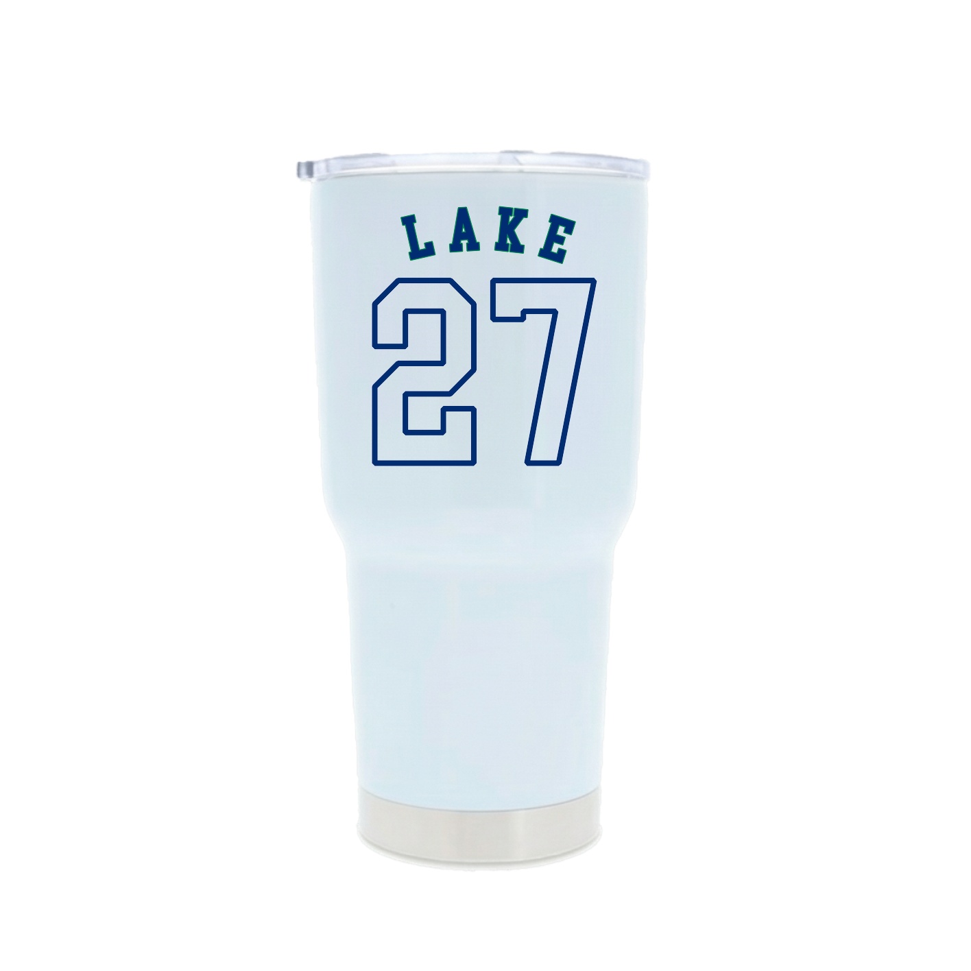 30oz Stainless Steel Tumbler — Shirsey Arch in White