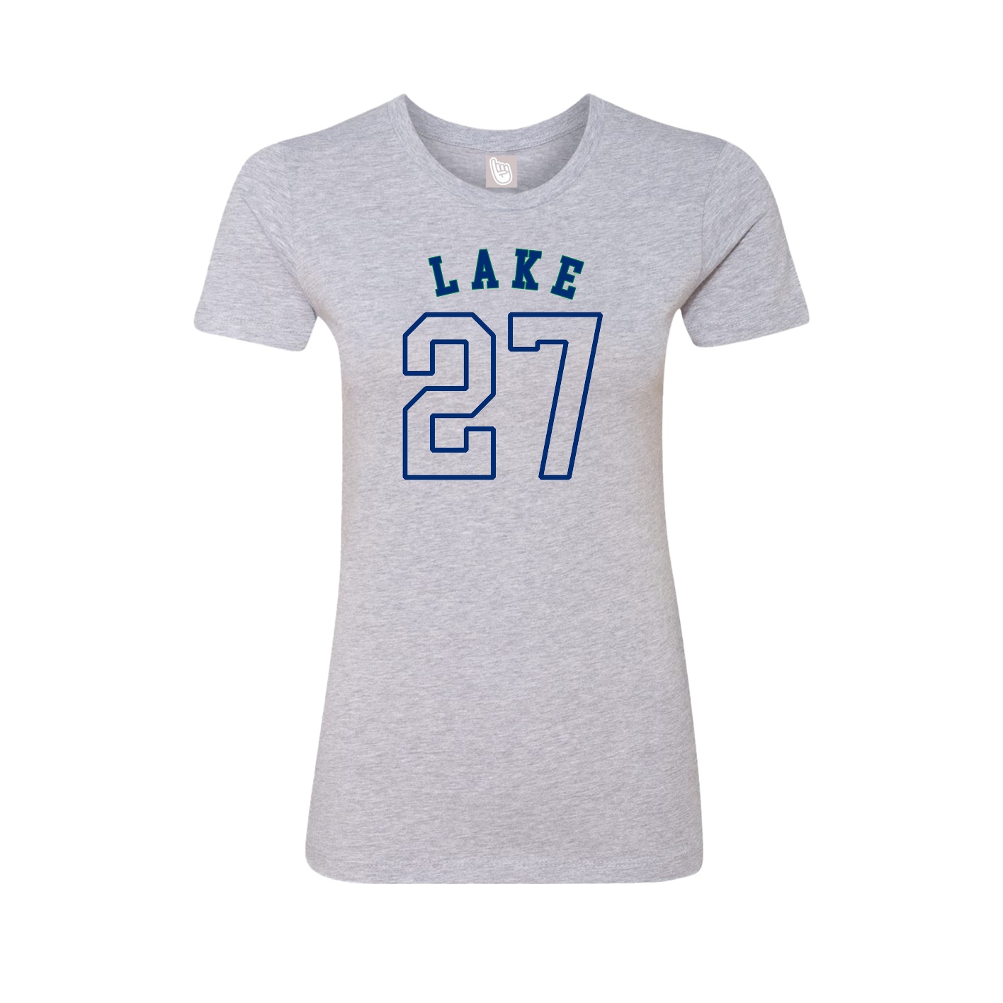 Fitted Women's Tee — Shirsey Arch in Grey