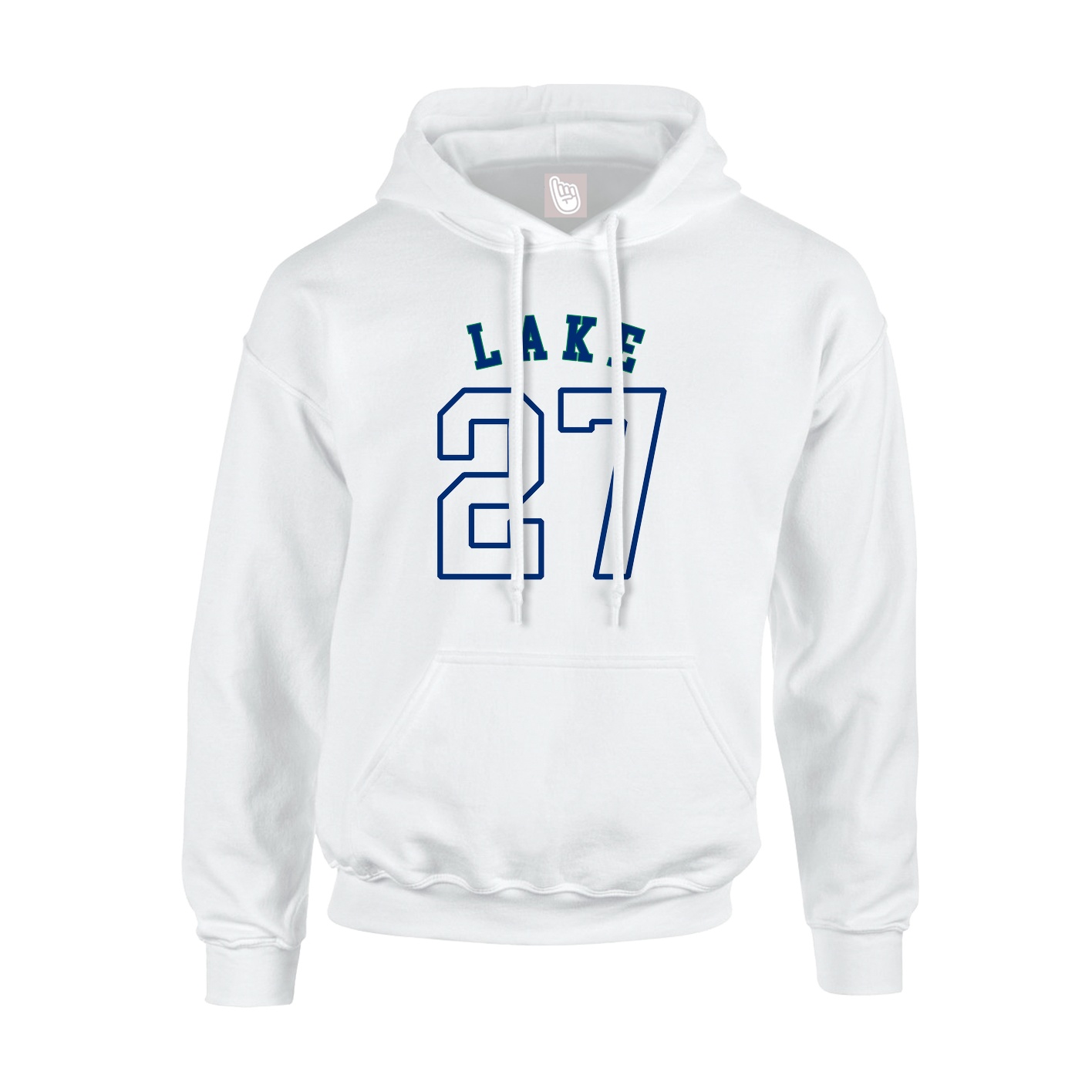 Hoodie — Shirsey Arch in White