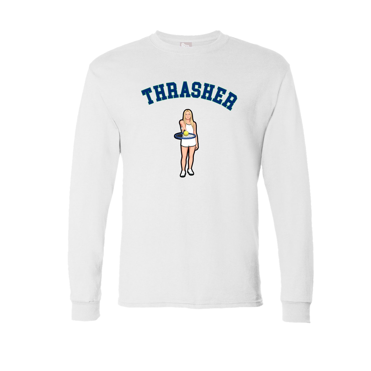 Long Sleeve Tee — Shirsey Arch in White