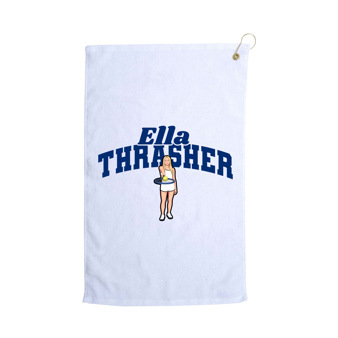 Golf Towel — Signature Arch in White