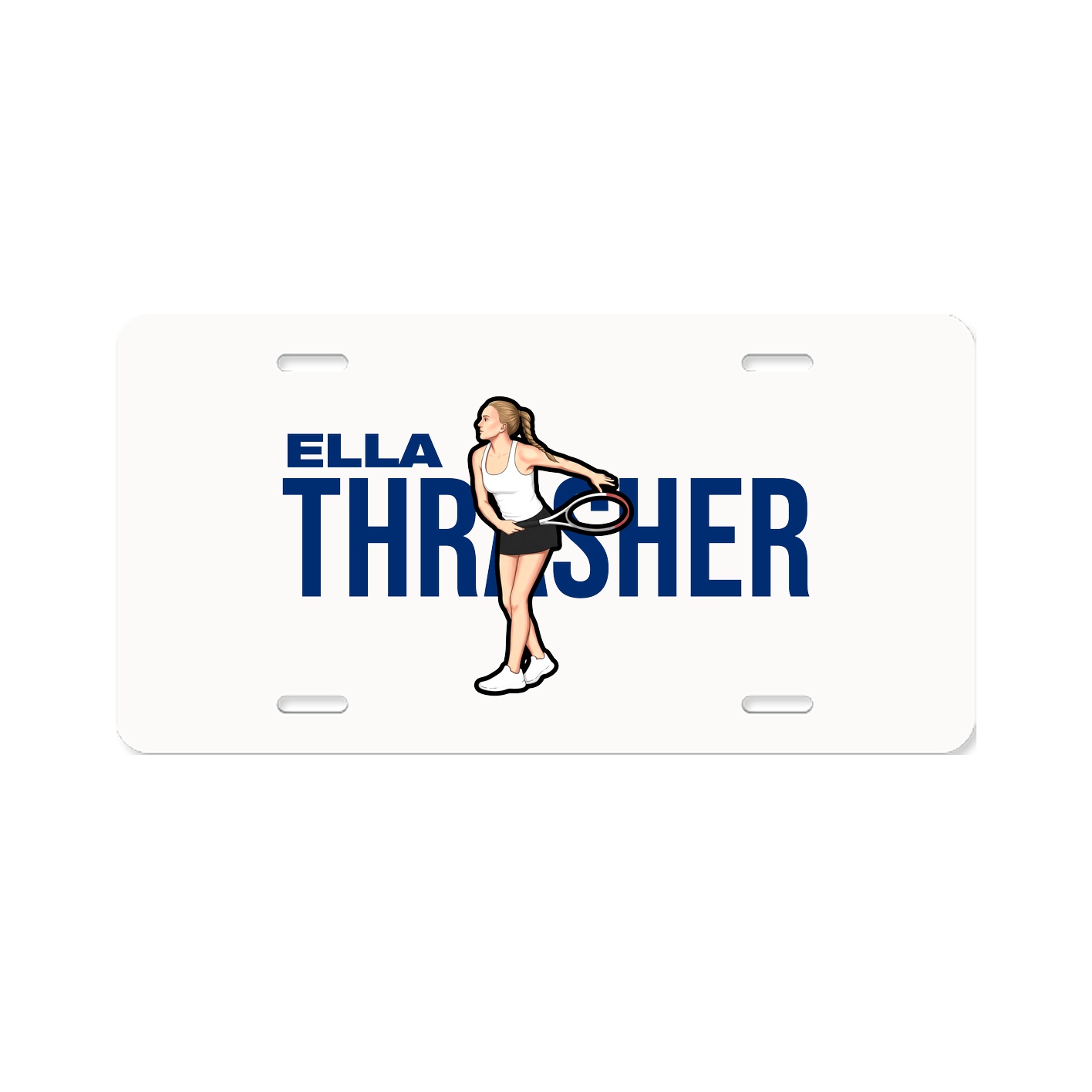 License Plate — Player Name in Classic