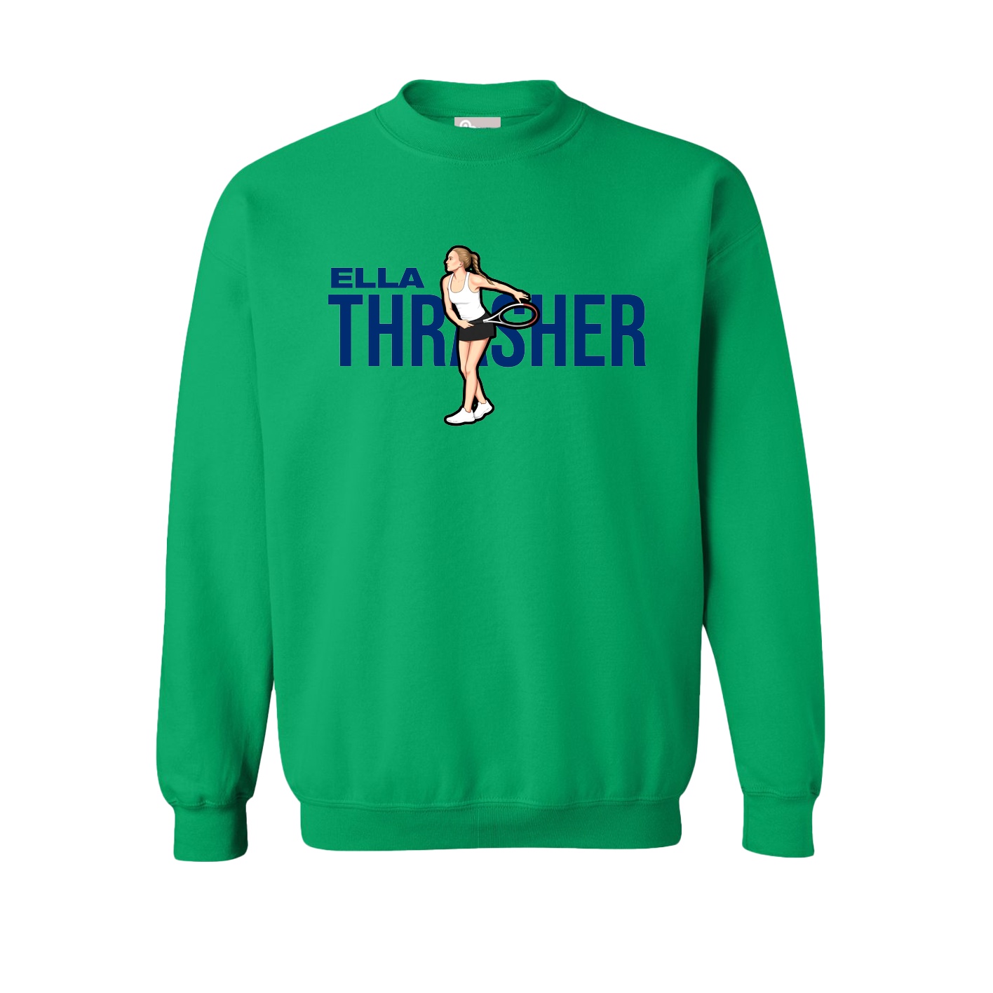 Fleece Crew — Player Name in Green