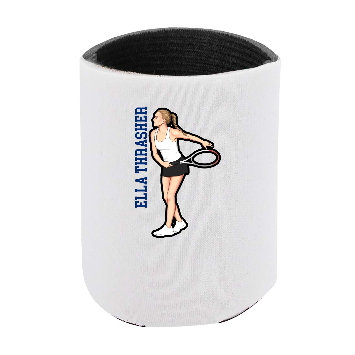 Can Holder — Name Vertical in White
