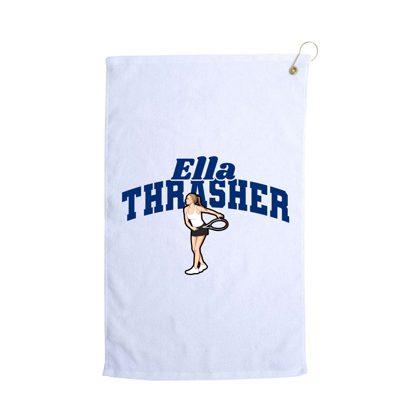 Golf Towel — Signature Arch in White