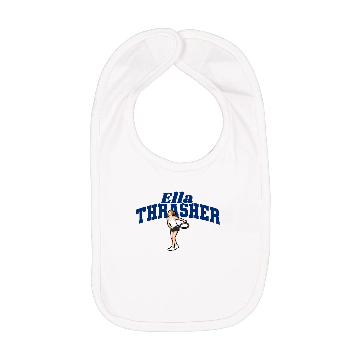 Infant Bib — Signature Arch in White