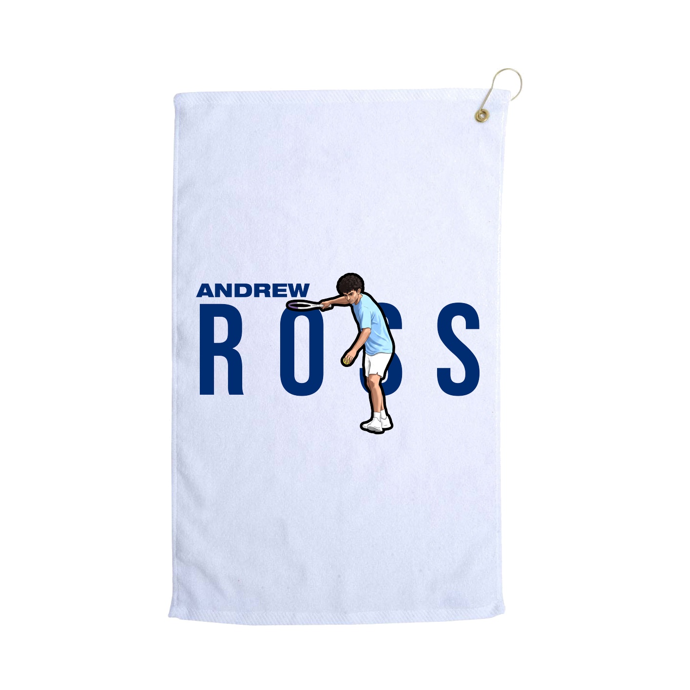Golf Towel — Player Name in White