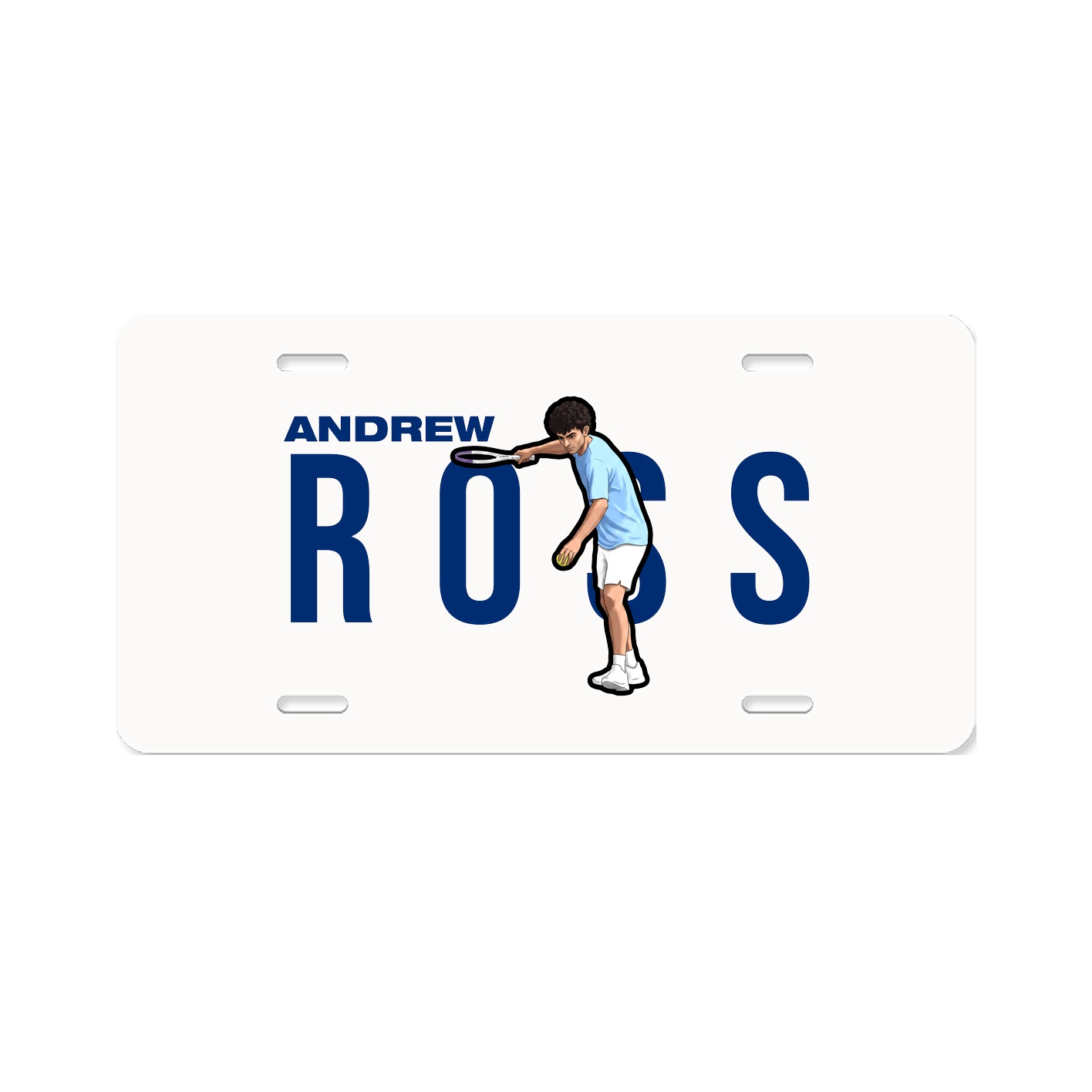 License Plate — Player Name in Classic