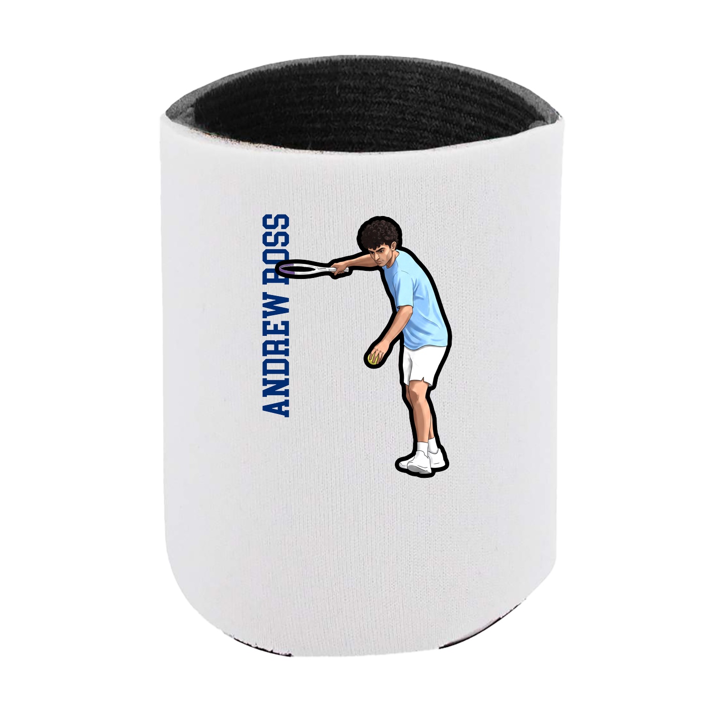 Can Holder — Name Vertical in White