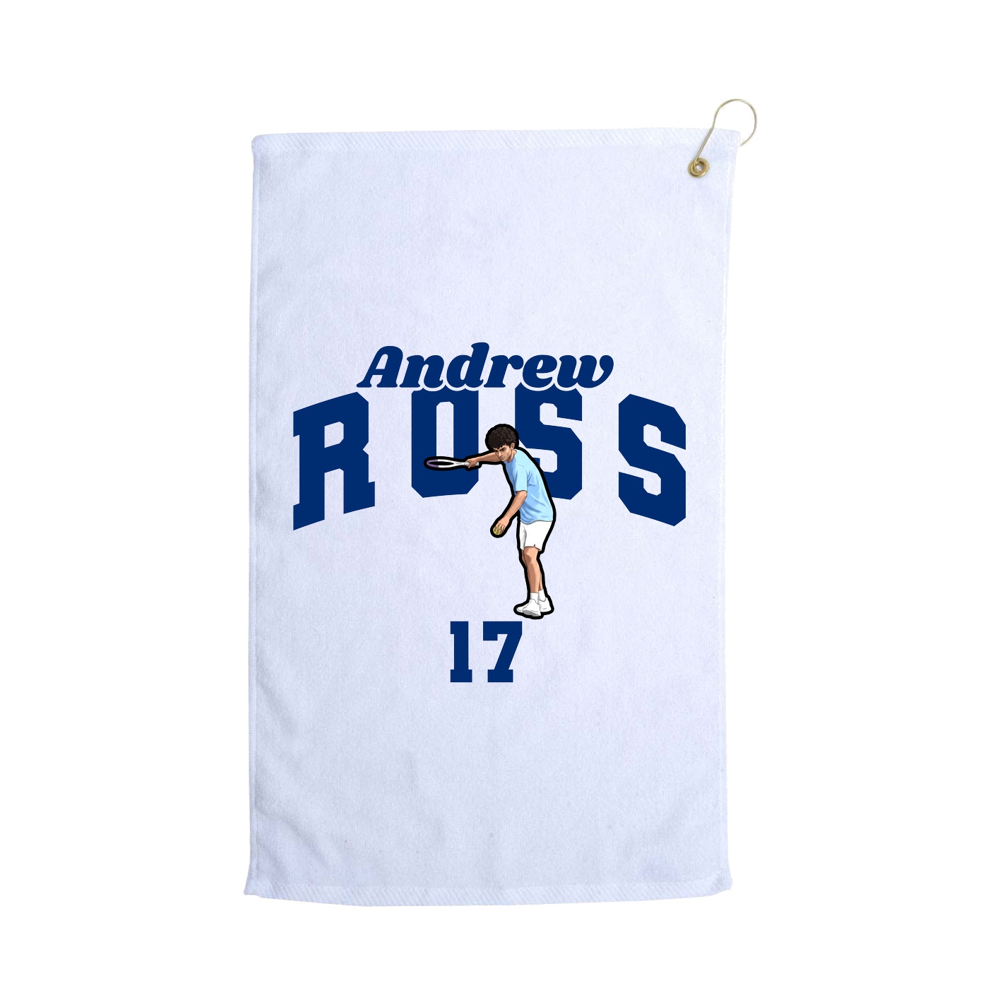 Golf Towel — Signature Arch in White