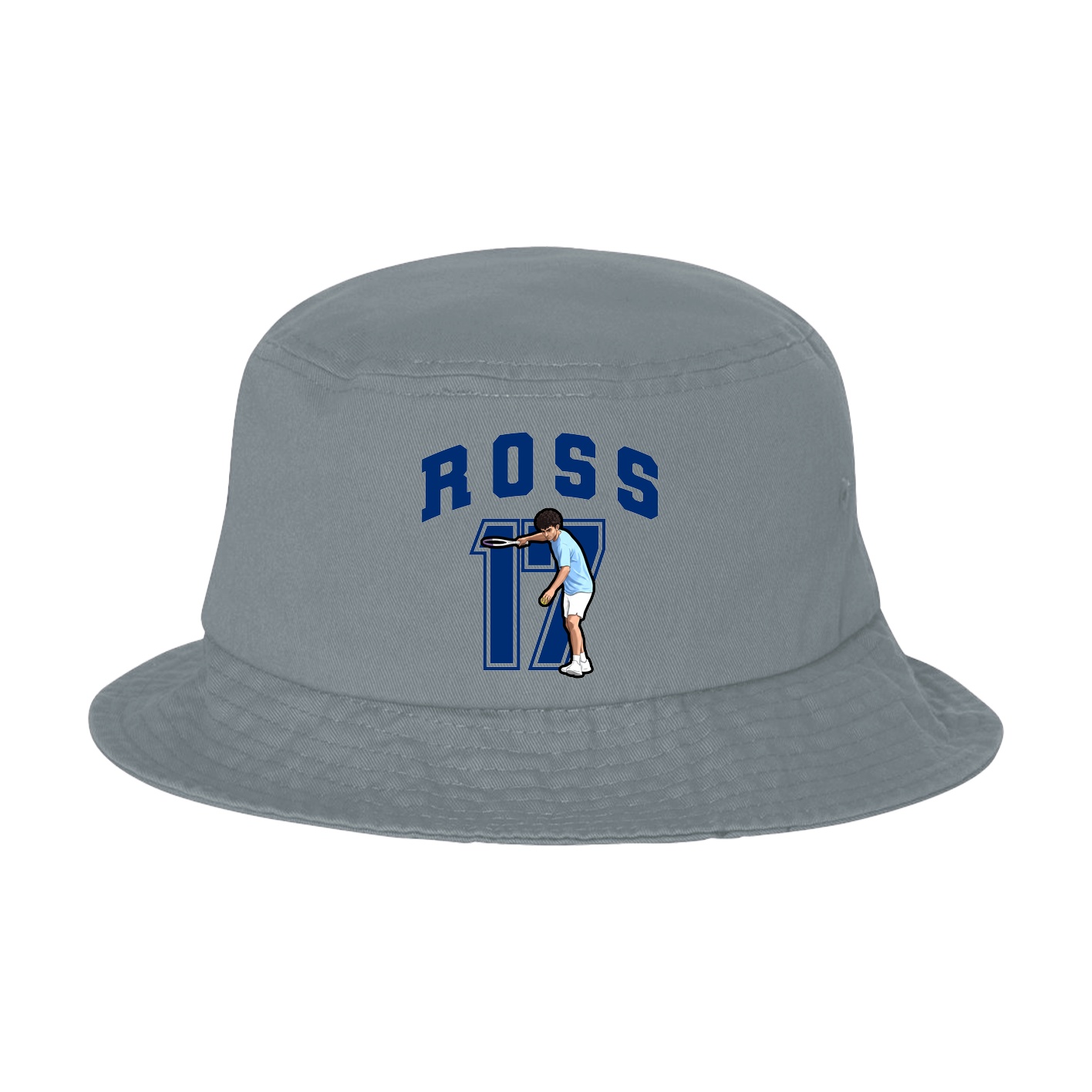 Bucket Cap — Number in Grey