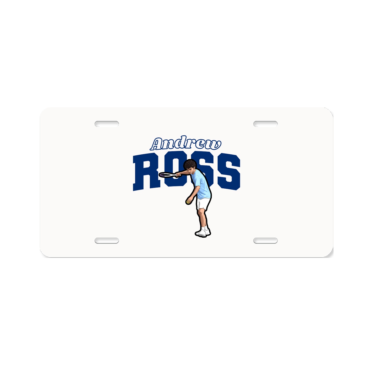 License Plate — Name Arch in Classic