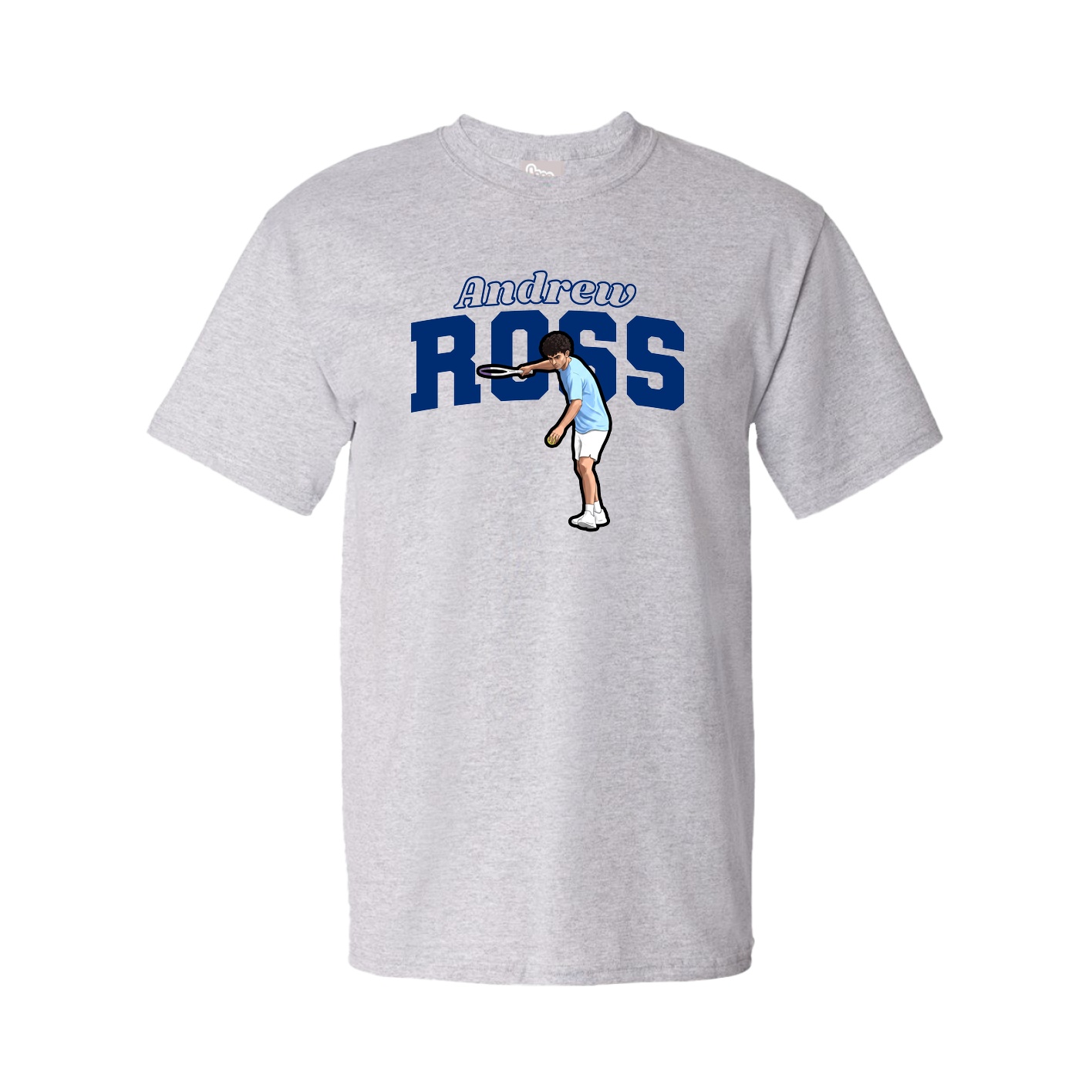Youth Tee — Name Arch in Grey