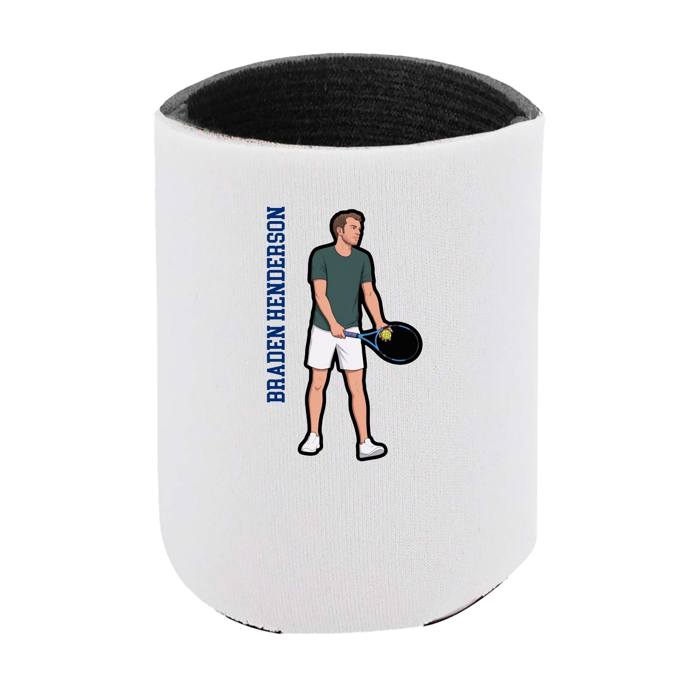 Can Holder — Name Vertical in White