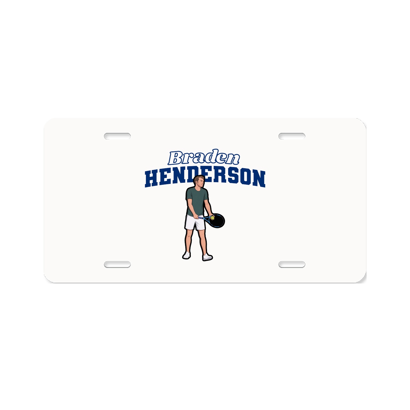 License Plate — Name Arch in Classic