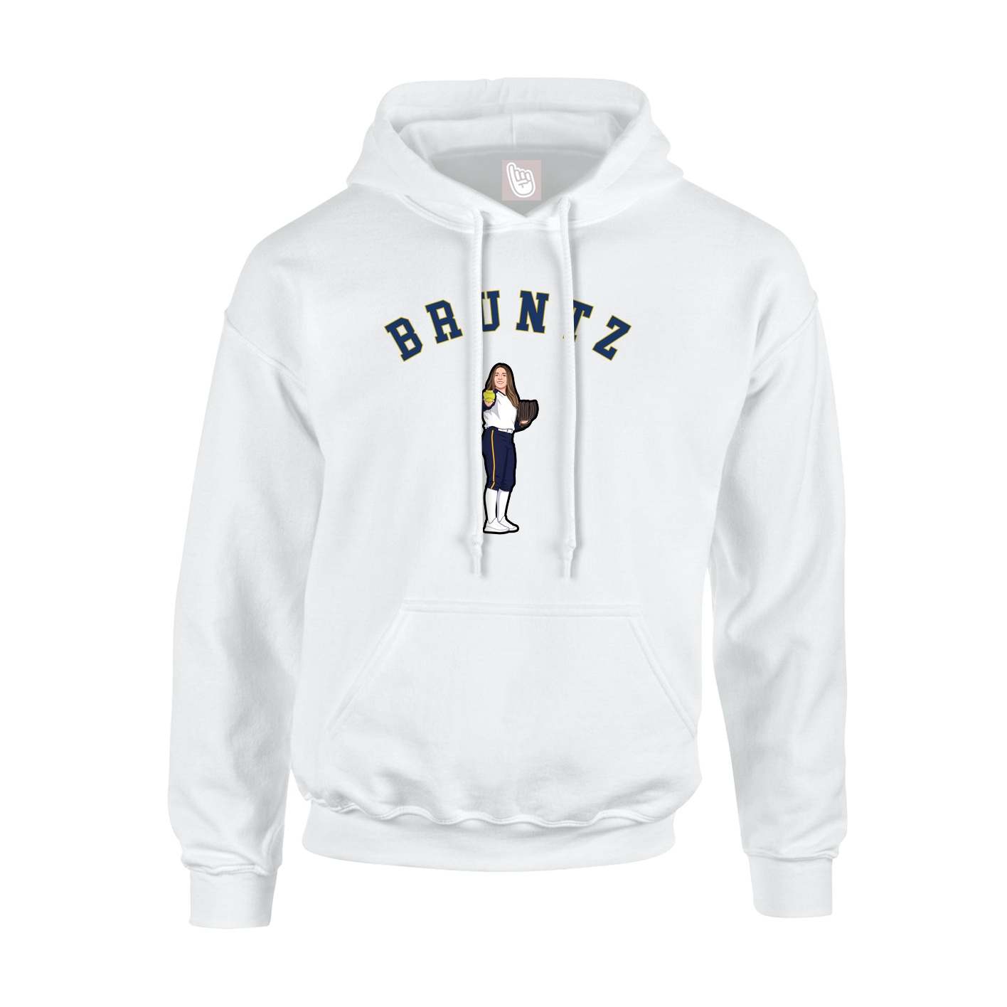 Youth Hoodie — Shirsey Arch in White