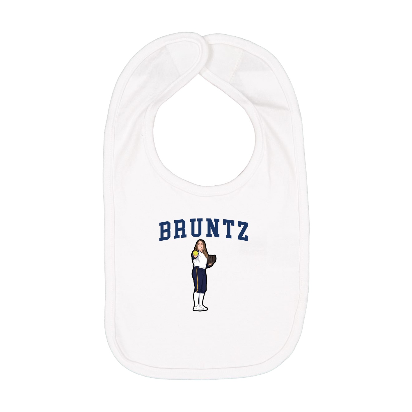 Infant Bib — Shirsey in White