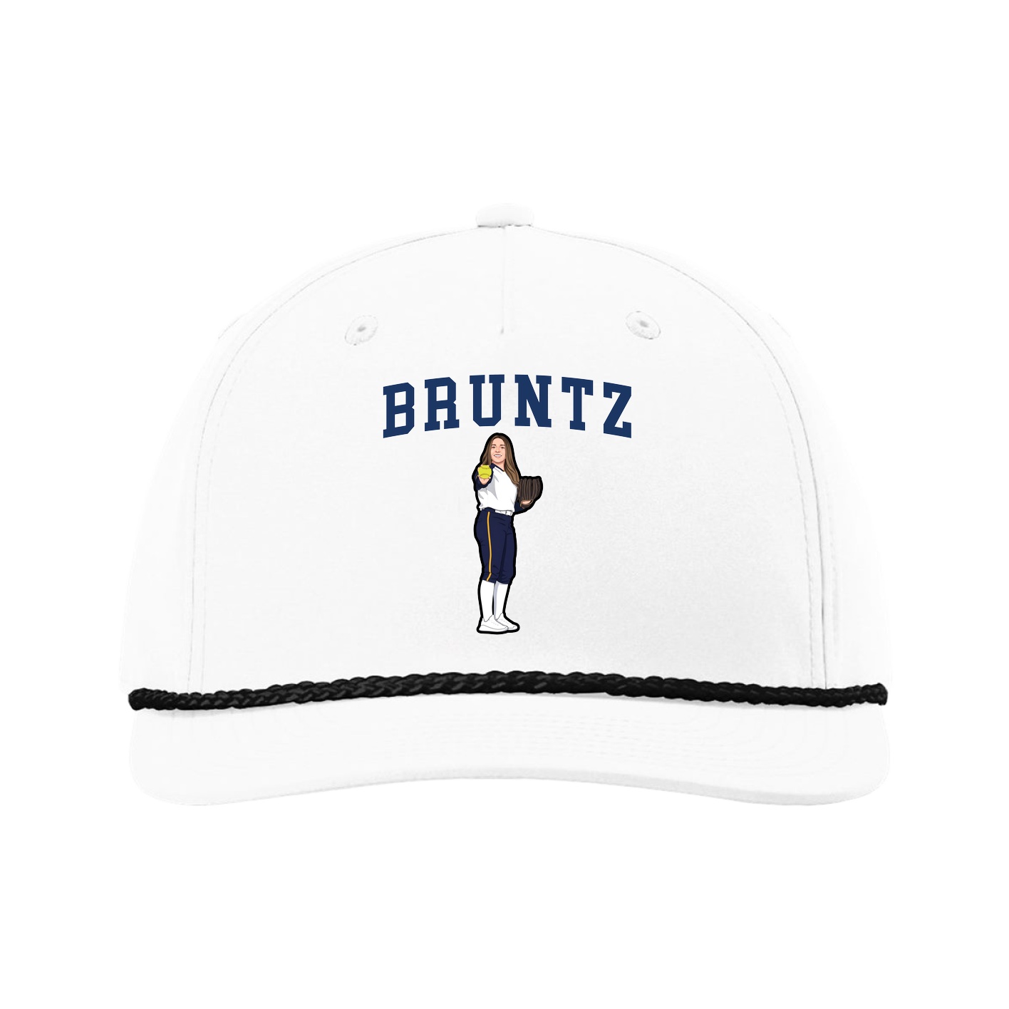 Five-Panel Classic Rope Cap — Shirsey in White